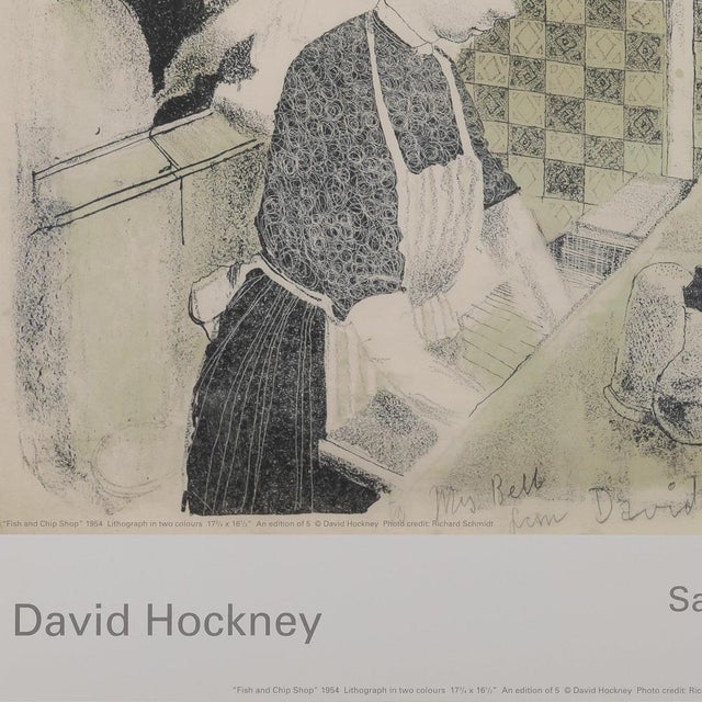Fish and Chips Poster after David Hockney For Sale - Image 3 of 6