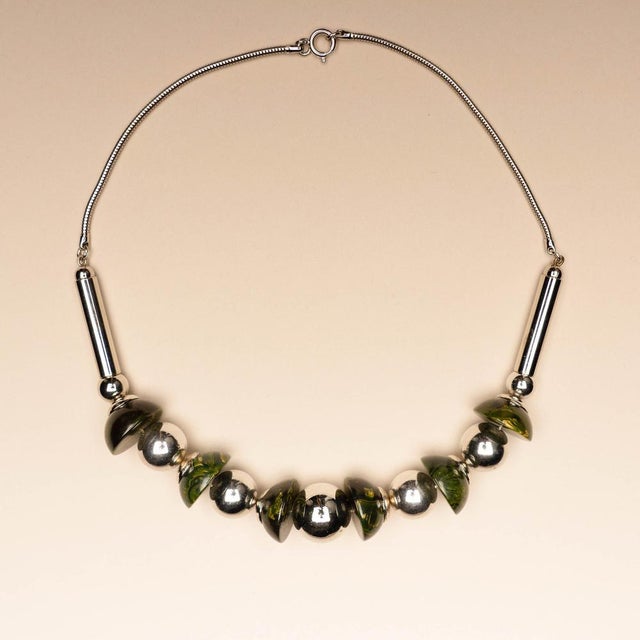 Art Deco Necklace by Jakob Bengel, 1930s For Sale - Image 4 of 5