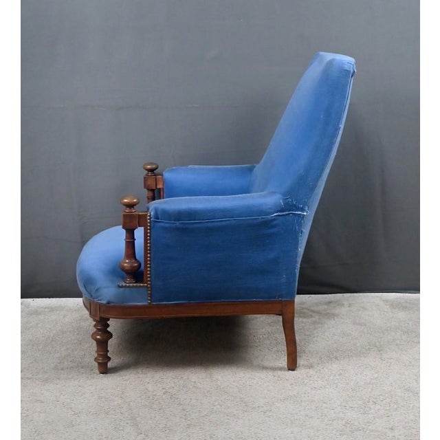 Walnut Bergère Armchair, Early 20th Century For Sale - Image 12 of 16