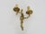 Metal One Double-Light Bronze Wall Sconce with Acanthus Leaf Motif, 1950s For Sale - Image 7 of 10