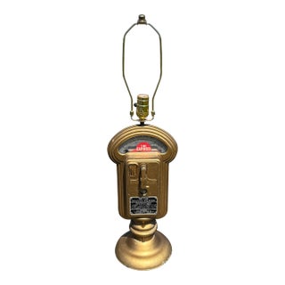 Mid 20th C. New York City Parking Meter Table Lamp Conversion For Sale