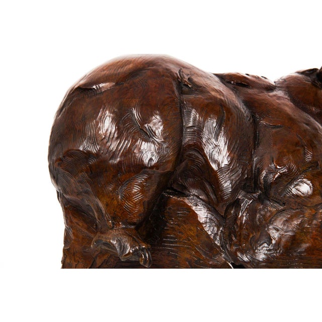 American Western Modernist Bronze Sculpture “Après La Danse" (1999), Dan Ostermiller For Sale - Image 10 of 12
