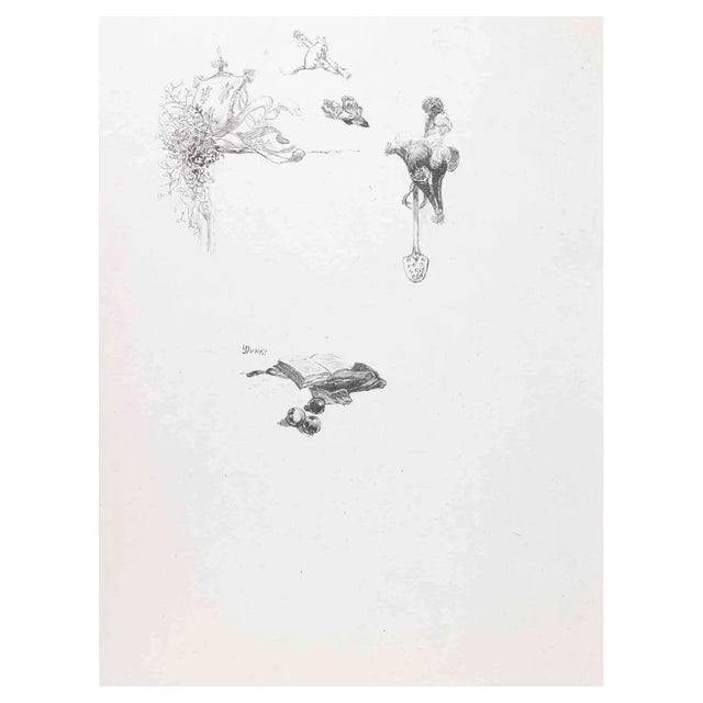 Hégésippe Moreau, Petits Contes à ma Sœur, Lithograph, 1838 For Sale