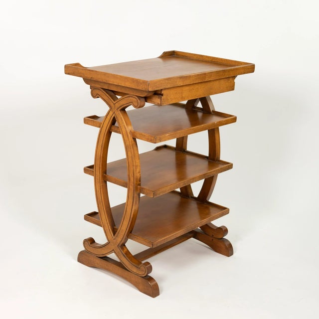 Brown Small-Scale French Fruitwood Four-Tier Étagère Circa 1880 For Sale - Image 8 of 10