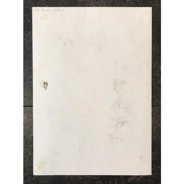 1980s Irma Hediger, L'heure de l'apéritif, 1985, Watercolor on Paper For Sale - Image 5 of 6