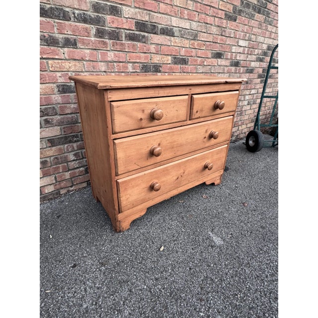 19th Century English Pine Chest of Drawers For Sale - Image 9 of 12