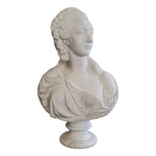 After Pajou, Bust of Madame Du Barry, 19th Century, Marble For Sale