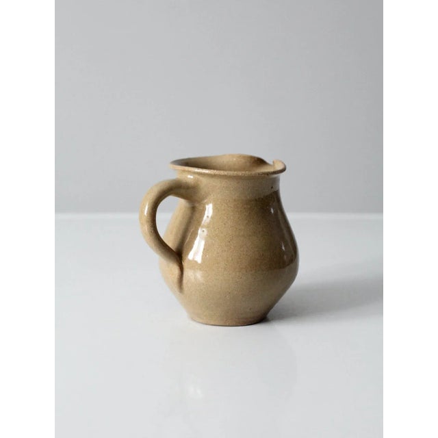 Vintage Studio Pottery Creamer Pitcher For Sale - Image 4 of 9