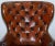 Brown Regency Chesterfield Brown Leather Porters Armchair in the Style of Gillows For Sale - Image 8 of 13