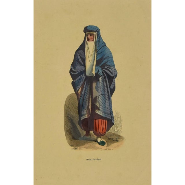 Unknown, Persian Woman, Lithograph, 1851 For Sale