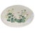 Elevate your space with this striking vintage ceramic platter, featuring a detailed botanical study of Pelargonium...