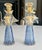 Pair Murano Venetian Blue & Gold Glass Angel Candle Holders For Sale - Image 12 of 12