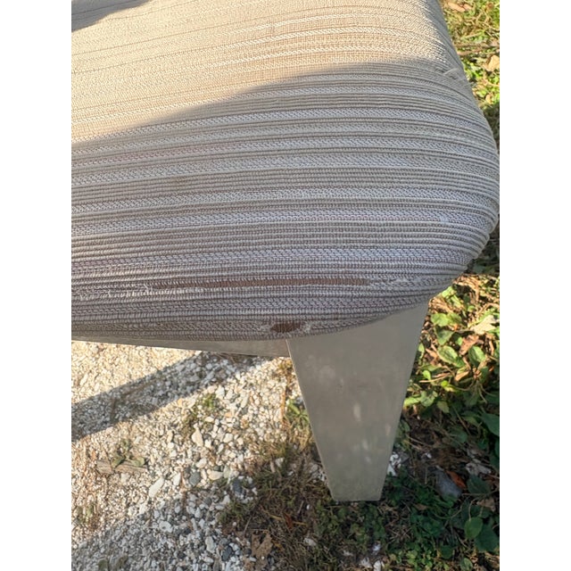 Vanilla Vintage Italian Postmodern High-Back Slat Chairs by Tonon & C. - Set of 4 For Sale - Image 8 of 12