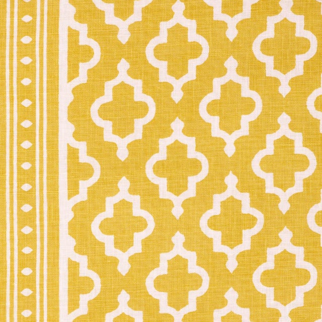 SAMPLE - Schumacher x Veere Greeney Jake Fabric In Mimosa For Sale