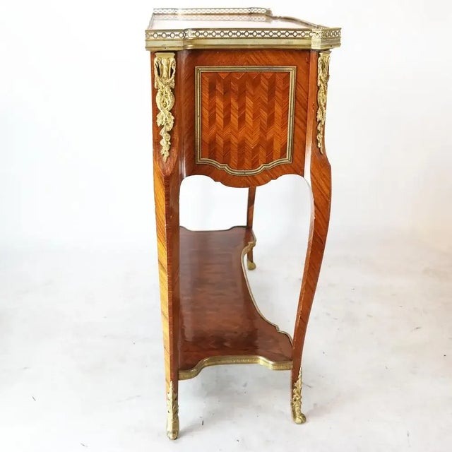 19th Century French Inlaid Kingwood Serving Table For Sale - Image 4 of 12