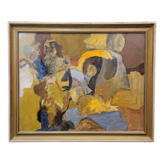 Yves Frangeul, Abstract Composition, 1964, Oil on Canvas For Sale