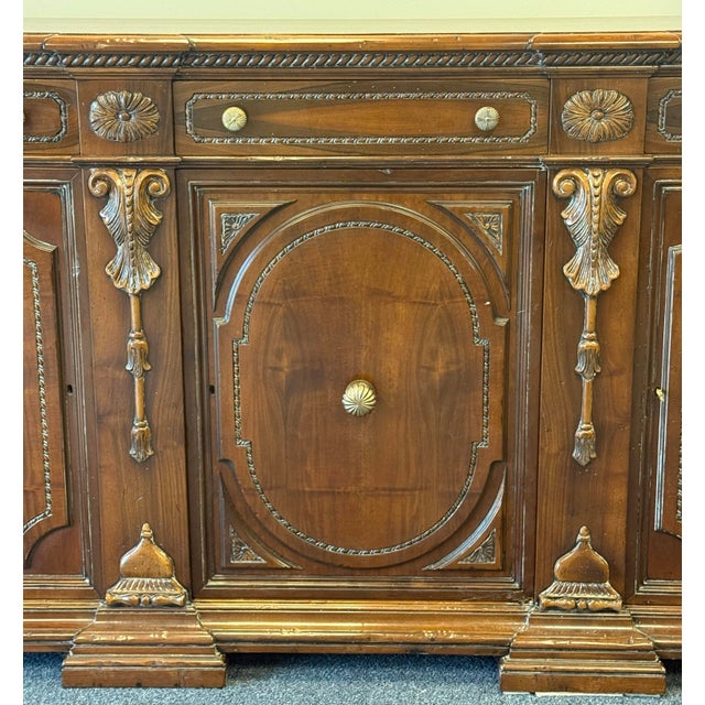 French Francesco Molon Giemme Monumental French Louis XIV Style Sideboard For Sale - Image 3 of 12