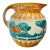 Vintage Italian Ceramic Pitcher Made in Italy 6806 Hand Painted Pottery Vase For Sale