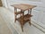 Weathered Burnt Bamboo Reed Side Table Plant Stand For Sale - Image 9 of 14