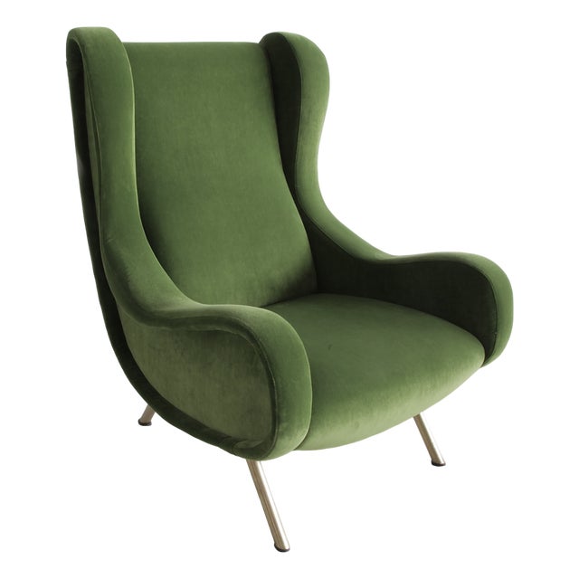 Italian Senior Lounge Chair by Marco Zanuso for Arflex, 1955 For Sale