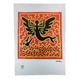 After Keith Haring, Figurative Composition, 1990s, Limited Edition Lithograph For Sale