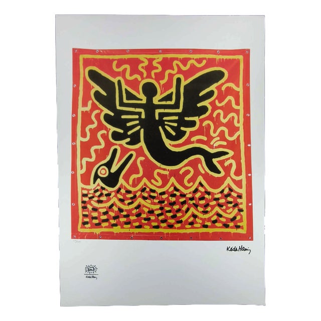 After Keith Haring, Figurative Composition, 1990s, Limited Edition Lithograph For Sale