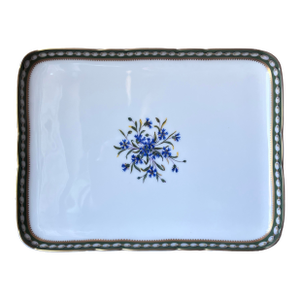 Late 20th Century Ancienne Manufacture Royale De Limoges France Marie Antoinette Pattern Platter Tray