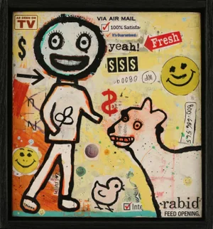 "Animal Magic" - Original, Contempory Mixed Media Painting by Brian McDonald
