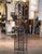 Decorate a wine cellar with this exquisite antique wine storage cabinet with wall mounted brackets. Forged in the Burgundy...