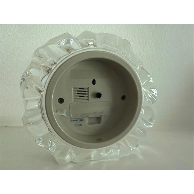 This elegant cut crystal Seiko mantle clock face is a beautiful and functional addition to any home decor.