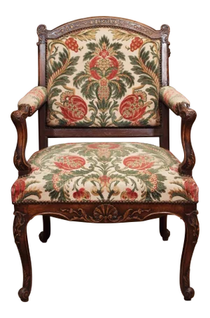 19th Century Walnut French Fauteuil