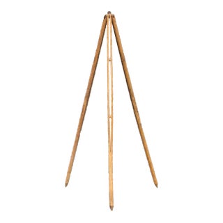 Antique Surveyor Wood Industrial Transit Tripod For Sale