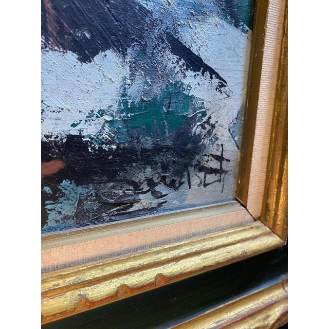 William Goliasch, Salève Mount Landscape, Oil on Canvas, 1972 For Sale - Image 8 of 9