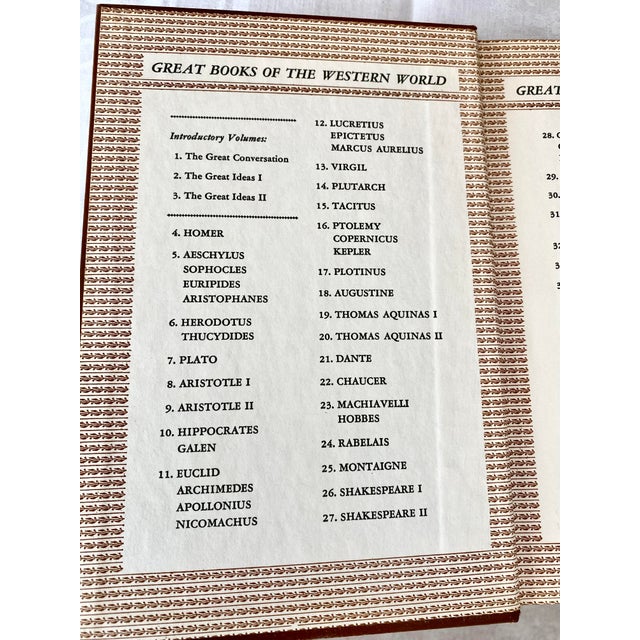 Mid-Century Modern Vintage Great Books of the Western World Complete First Edition 54-Volume Set by Encyclopedia Britannica For Sale - Image 3 of 15