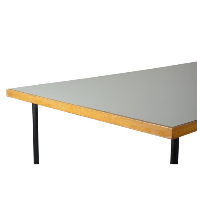 1950s Mid-Century Modern Italian Blue Formica Table by Giulio Zappa, 1950 For Sale - Image 5 of 12