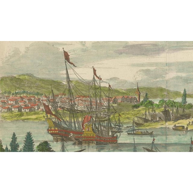Paper Hand-Colored View of St. Augustine Florida, 1671 For Sale - Image 7 of 11