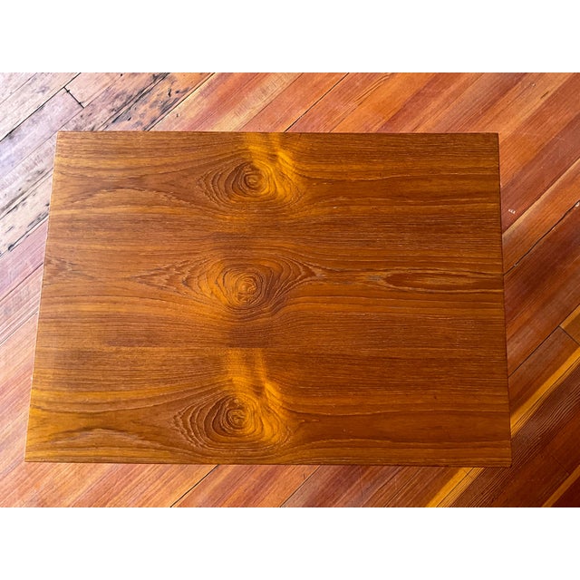 Brown Mid 20th Century Teak Side Table For Sale - Image 8 of 8