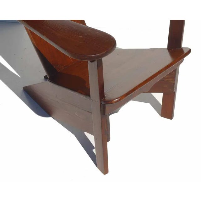 Rationalist Italian Gino Levi Montalcini Wood Lounge Chair, 1930s For Sale - Image 11 of 13
