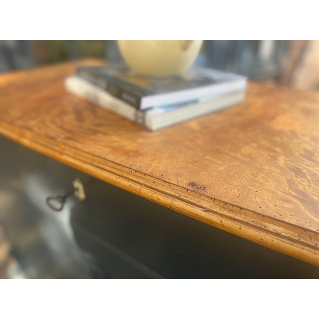 This charming antique chest of drawers has been repainted, sanded, and oiled. The interior has been completely sanded....