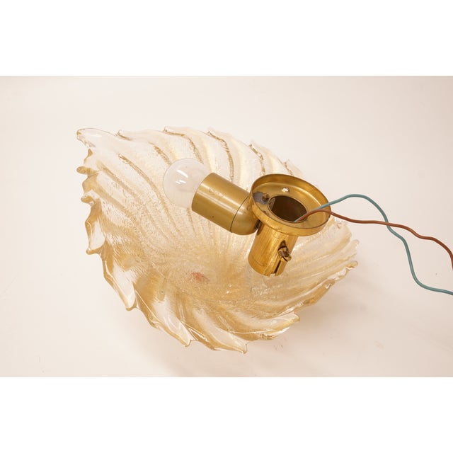 Vetri Murano Glass Wall Lamp with Gold Inclusions from Barovier & Toso, 1960s, in Very Good conditions. Designed 1960 to...