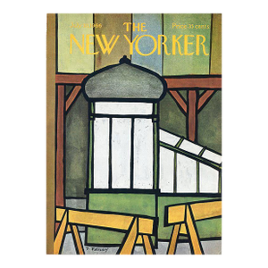 1966 Vintage New Yorker Cover, July 30, Original Cover by Donald Reilly, New York City, Subway Station