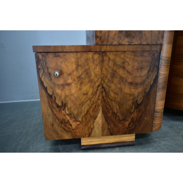 1930s Art Deco Bedside Tables, Former Czechoslovakia, 1930s, Set of 2 For Sale - Image 5 of 18