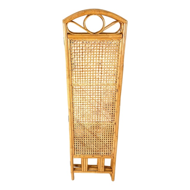 Vintage Bamboo Folding Screen, 1970s For Sale