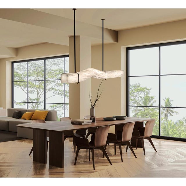 Signature Pendant Lamp by United Alabaster For Sale - Image 13 of 16