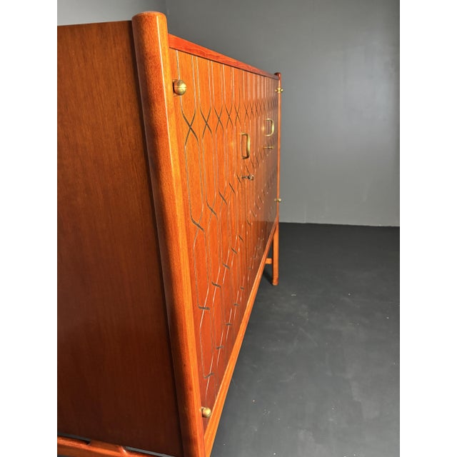 1950s Midcentury Modern Swedish Sideboard Cabinet by David Rosen for Westbergs Möbler, 1953 For Sale - Image 5 of 18