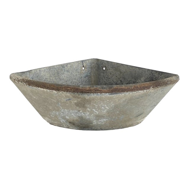 Farmhouse Corner Galvanized Feeder Planter For Sale