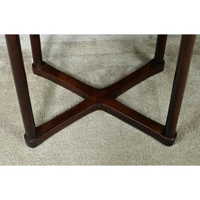 Art Deco Beech Pedestal Table by J. Hoffmann, 1930s For Sale - Image 6 of 13