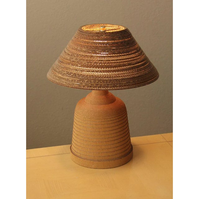 Wow! Rarest Mid Century Cardboard Table Lamp By Gregory Van Pelt Here is a fantastic and simply beautiful example of the...
