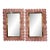 Pink Murano Glass Shell Mirrors For Sale
