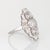 Art Deco Vintage Art Deco 1.30ct Diamond Ring Sz 6 Platinum Cocktail Fine Estate Jewelry For Sale - Image 3 of 7